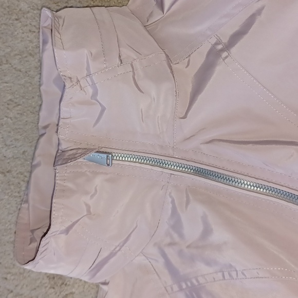 Calvin Klein Hooded Packable Raincoat Pink Performance Trench Women's Large coat - Picture 17 of 17